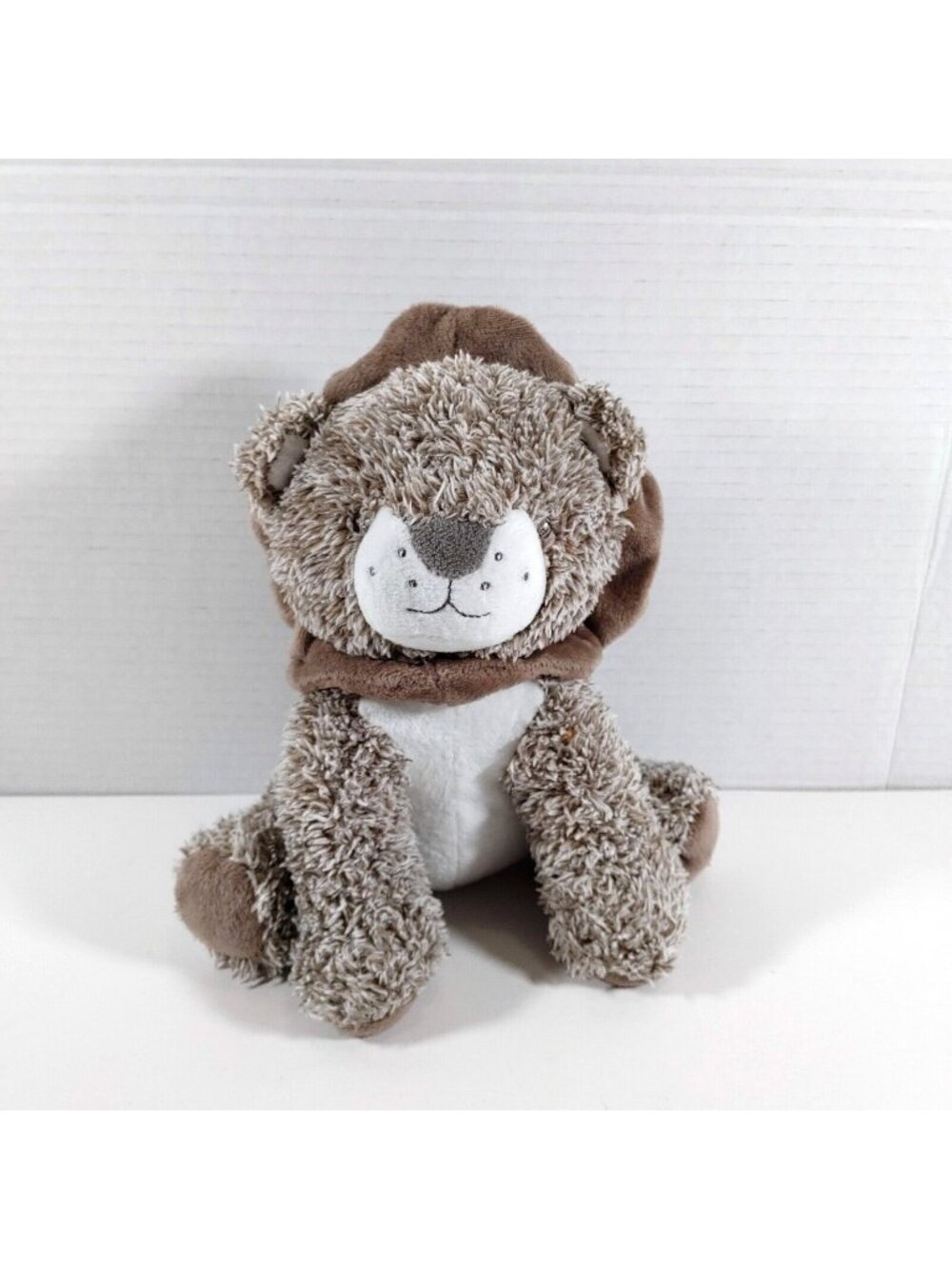 Carter's Lion Plush Brown Gray Sitting Stuffed Baby Safari Lovey Toy 67593